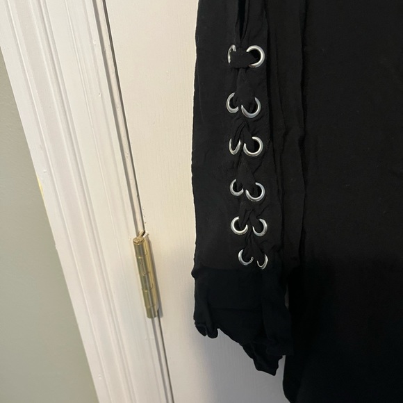 SALE! Bundle & Save Black peasant blouse V-neck sz XL - Picture 2 of 5